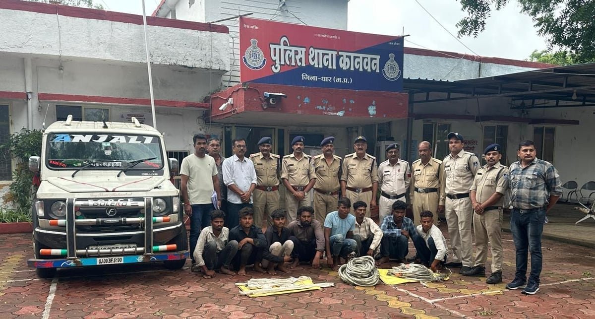 Indore: Police Foil Robbery, Nab 8 Miscreants, Recover Weapons