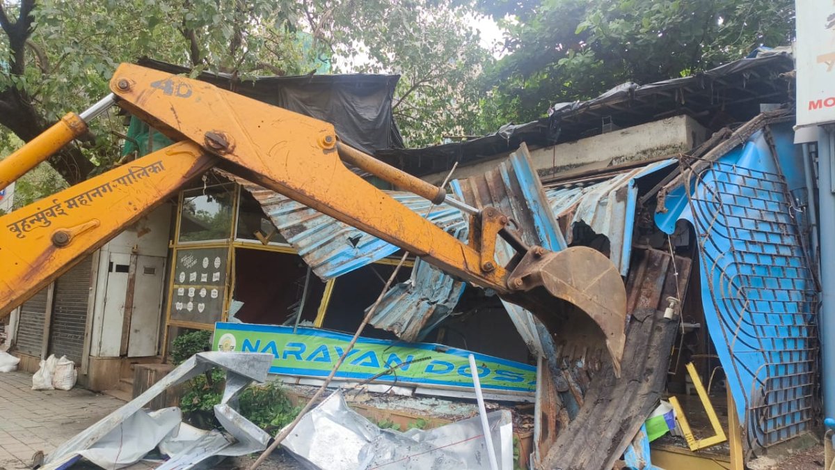 Mumbai: BMC Demolishes Illegal Alterations On Breach Candy’s Bhula Desai Road