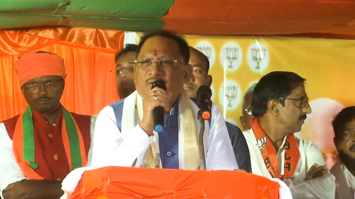 CM Vishnu Deo Sai Advocates For ‘Double Engine Government’ During Campaign In Jharkhand’s Kurdeg