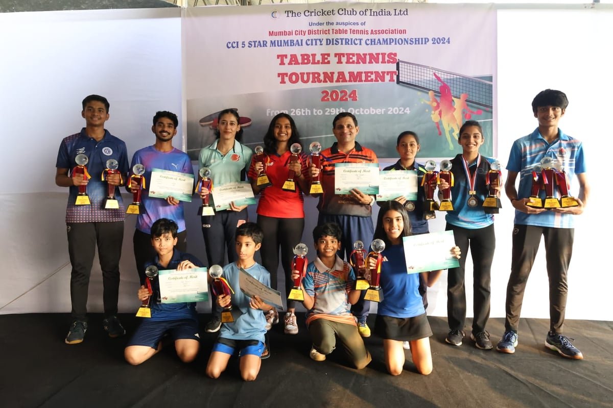 CCI 5 Star Mumbai City District Table Tennis Championship: Aaditya Dalal And Sara Jamsutkar Win Under 15 Titles