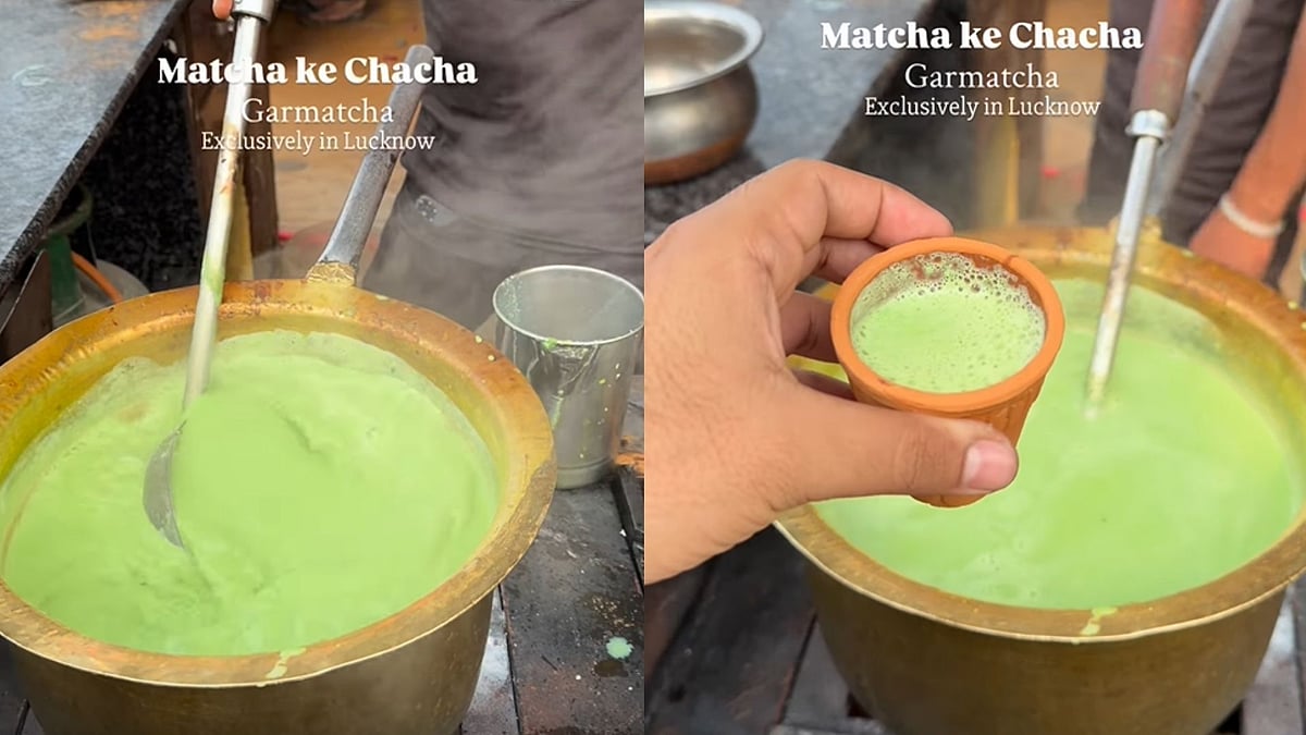‘Chacha Ki Matcha’: Video Of Lucknow Man Selling Green Chai In Kulhad Goes Viral; Netizens Say ‘Yahi Baaki Tha, Bas Khatam’